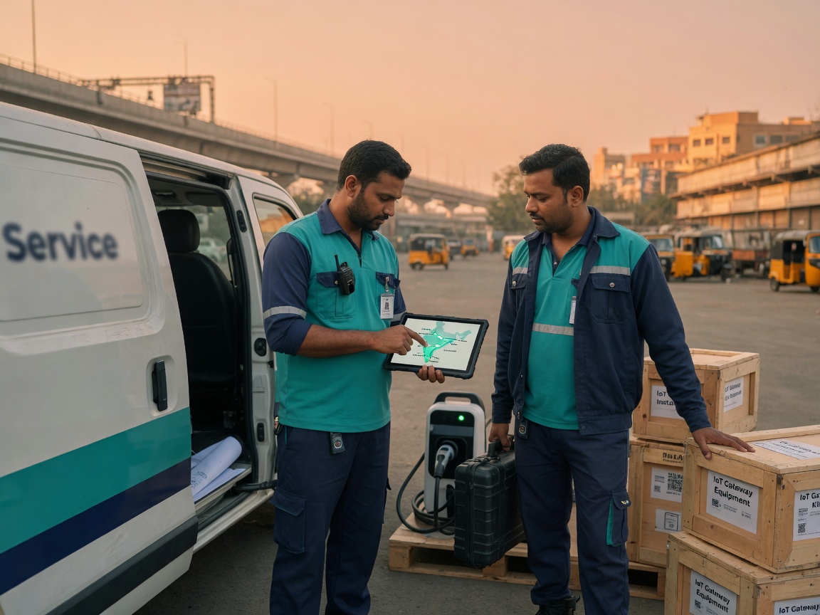 NaviaDesk field engineers coordinating multi-city technical installation projects across India